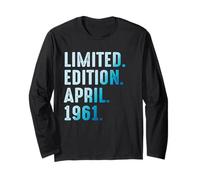 Abril 1961 Año 1961 Retro 1961 Vintage Edición Limitada Manga Larga