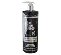 abril et nature - Champú profesional matizador de amarillos Black Carbon - Cabellos decolorados o con canas - Protege y Repara - Hidratación y Nutrición de larga duración - Suavidad y Brillo - 1000ml