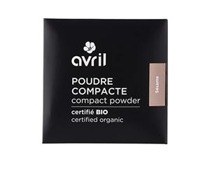 Abril - Polvo Compacto Orgánico - Textura sedosa - Unifica y matiza el tono - Vegano, orgánico certificado Ecocert - Fabricado en Francia - Cartucho de 11 g