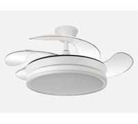 Ventilador dc bayomo blanco 72w 7200lm 91d 3asp.desplegables 3000 - 4000 - 6000k remoto - temporizador - memoria