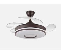 FABRILAMP Ventilador Dc Dani Mini 59w Marron 4asp 91d 6980lm 3000-4000-6000k Reg.intensidad Remoto,memoria,temporizador