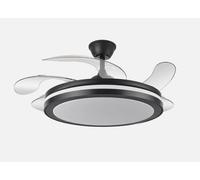 FABRILAMP Ventilador Dc Esparta Maxi 80w 11270lm Negro 132d 5asp 3000-4000-6000k Remoto+temporizador+memoria