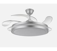 FABRILAMP Ventilador Dc Esparta Maxi 80w 11270lm Plata 132d 5asp 3000-4000-6000k Remoto+temporizador+memoria