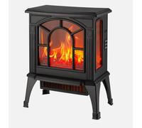 Abrila 253221809 - Calefactor Cerámico ABADIA 1500W Protección Sobrecalentamiento Negro