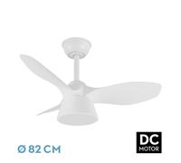 Abrila Cubico Blanco - Ventilador De Techo Aspas Normales 36 W G