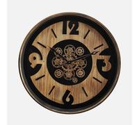 Abrila Almanzora Negro-Haya-Oro - Reloj De Pared 60Cm