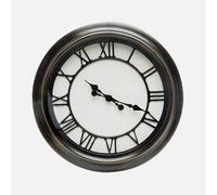 Abrila Almita Negro Rústico - Reloj De Pared 60Cm