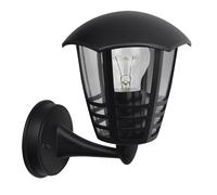 Abrila Alnilan Negro - Aplique Exterior Clásico Aluminio / Policarbonato 1Xe27