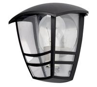 Abrila Alnilan Negro - Aplique Exterior Clásico Aluminio / Policarbonato 44 Ip