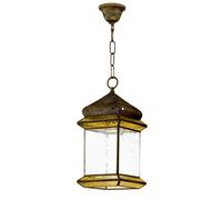 Abrila Ambarina Artesanía Ámbar / Cuero - Colgante Rústico Regx18x18 Cm