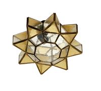 Abrila Ambarina Artesanía Ámbar / Cuero - Plafón Rústico 12X35x35 Cm