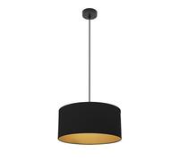 Abrila Anuska Negro / Oro - Colgante Moderno 1Xe27 40 Cm