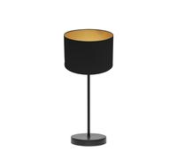 Abrila Anuska Negro / Oro - Lámpara Sobremesa Moderno 1Xe14 16 Cm