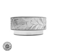 Abrila aplique con doble pantalla modelo camerun gris 1 luz