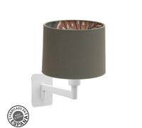 Aplique de pared metal color blanco serie tunez 22cm