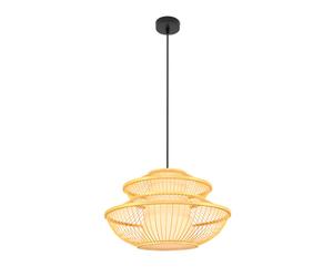 Abrila Bambu Benzo Negro-Natural 50 Cm - Lámpara Colgante 1Xe27