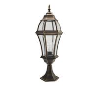 FABRILAMP iluminacion para jardin Sobremuro en aluminio BECRUX dorado