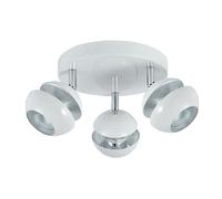 Abrila Beethoven Blanco / Plata - Foco Moderno 14X22x22 Cm