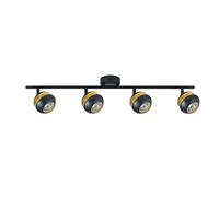 Abrila Beethoven Negro / Oro - Foco Moderno 4Xgu10