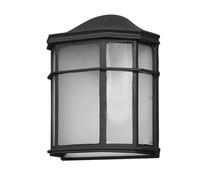 Abrila Bellatrix Negro - Aplique Exterior Clásico Aluminio / Policarbonato 44 Ip