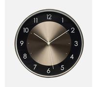 Abrila Berwin Aluminio-Negro - Reloj De Pared 30Cm