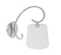 Abrila Bogota Cromo / Blanco - Aplique Clásico 1Xe14