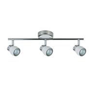 Abrila Chacho Blanco / Cromo - Foco Moderno 14X48,5X10 Cm