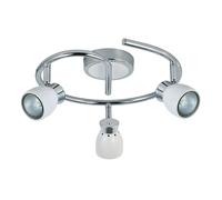 Abrila Chacho Blanco / Cromo - Foco Moderno 3Xgu10