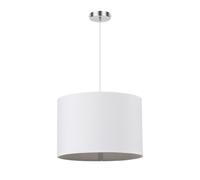 Colgante modelo chanza de pantalla blanca fabrilamp