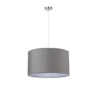 Abrila Chanza Gris / Cromo - Colgante Moderno 2Xe27 40 Cm
