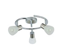 Abrila Cholo Cromo / Níquel - Foco Moderno 16X34x34 Cm