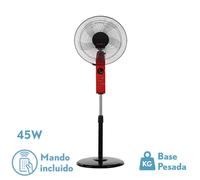 Abrila Circus Negro/Rojo - Ventilador De Pie 220-240 V
