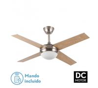 Abrila Ciro Níquel / Haya - Níquel / Plata - Ventilador De Techo Aspas Normales 220-240 V