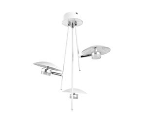 Abrila Ciudad Del Cabo Blanco-Plata - Lámpara Moderna 18 W