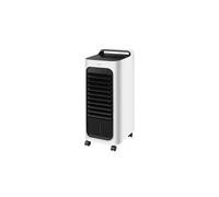 ABRILA- Climatizador Evaporativo Remolino 80W | 6L | Oscilante | Humificador y Acumulador de Frío | Blanco/Negro
