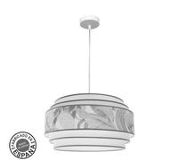 Abrila colgante 3 luces modelo camerun ribete gris