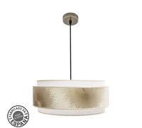 Abrila colgante con doble pantalla modelo nepal dorado
