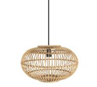 Abrila colgante de bambu modelo viseu beige 1 luz