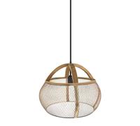 Abrila colgante de rejilla modelo coimbra marron 1 luz