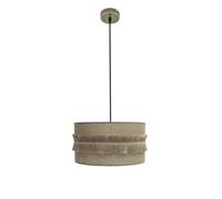 Abrila colgante de rustico con pantalla de saco modelo kala