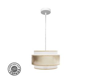 Abrila colgante pequeño modelo nepal blanco con pantalla