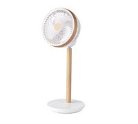 Abrila Colibri Blanco-Madera 25W - Ventilador De Pie 3 Aspas