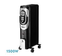 Abrila Confort Negro / Plata - Radiador De Aceite 1500 W