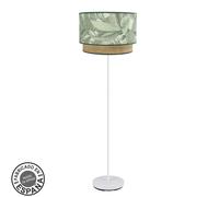 Abrila Congo Blanco/Verde-Natural - Lámpara Pie Salón Moderno 1Xe27 40 Cm