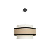 Abrila Cornalina Beis-Negro 50Cm - Lámpara Colgante 1Xe27