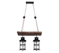 Abrila Cortijo Marrón - Lámpara Rústica 2Xe27