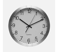 Abrila Cronus Aluminio-Blanco - Reloj De Pared 30Cm