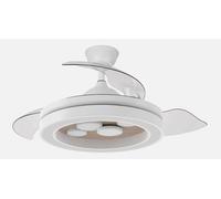 Abrila Cupido Blanco-Haya - Ventilador De Techo 3 Aspas Retráctil