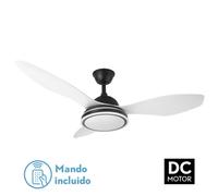 Abrila Datoo Negro/Blanco - Ventilador De Techo Aspas Normales 48 W F