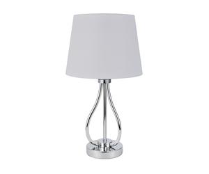 Abrila Dubrovnik Cromo - Lámpara Sobremesa Decoración 1Xe27 26 Cm